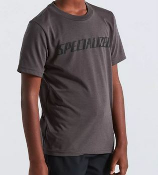 Specialized Kinder Wordmark Tee Youth T-Shirt grau